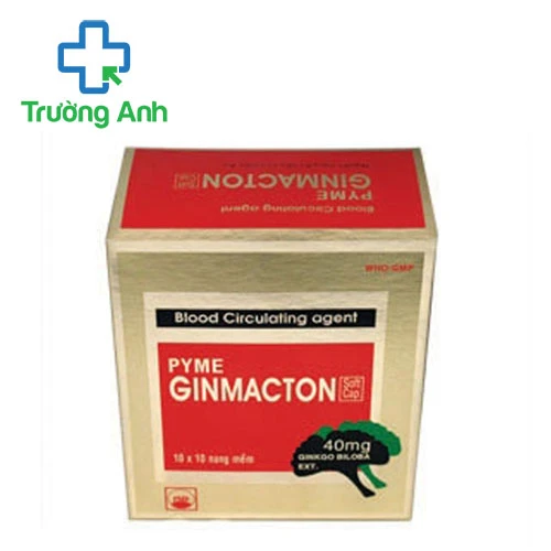 PymeGinmacton 40 Pymepharco - Thuốc điều trị di chứng sau tai biến