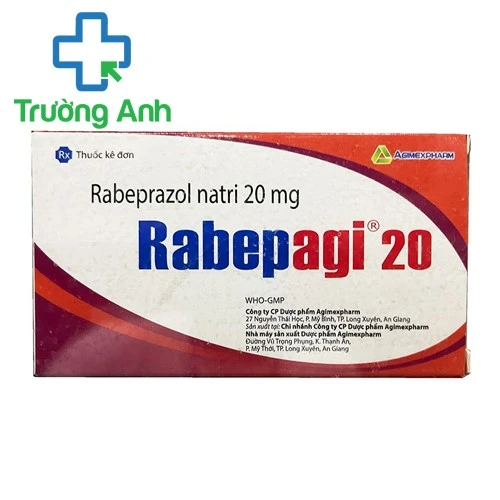 Rabepagi 20 - Thuốc điều trị viêm đường tiêu hóa của Agimexpharm