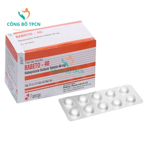 Rabeto 40 - Thuốc điều trị viêm loét dạ dày, tá tràng hiệu quả