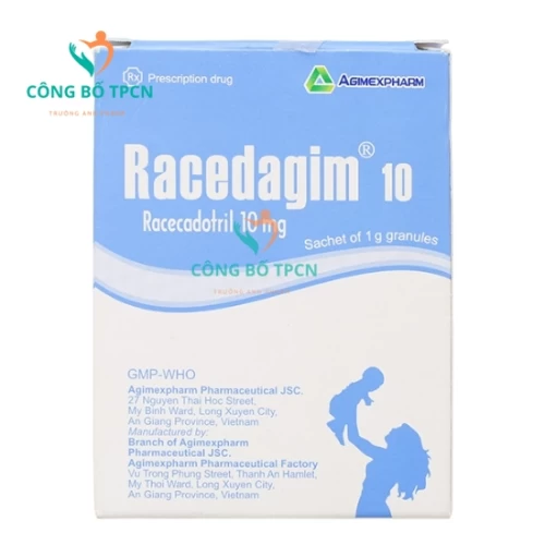 Racedagim 10 - Thuốc điều trị tiêu chảy cấp hiệu quả của Agimexpharm