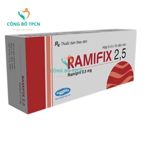 Ramifix 2,5 Savipharm - Thuốc điều trị tăng huyết áp hiệu quả