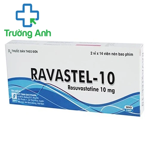 Ravastel-10 - Thuốc phòng ngừa bệnh tim mạch của Davipharm
