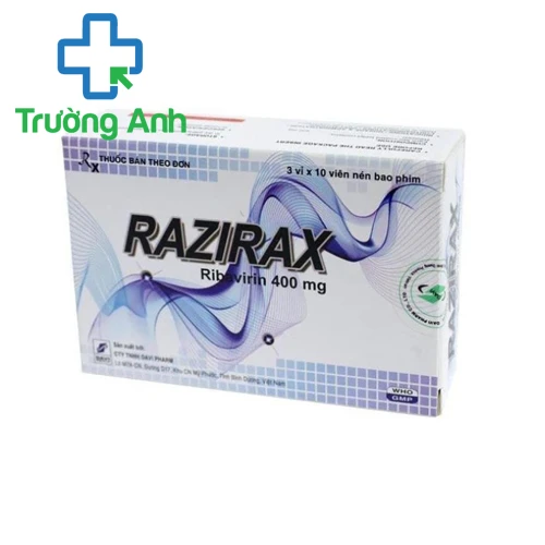 Razirax 400mg - Thuốc điều trị viêm gan siêu vi C mạn tính của Davipharm