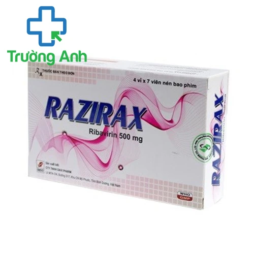 Razirax 500mg - Thuốc điều trị viêm gan siêu vi C mạn tính của Davipharm