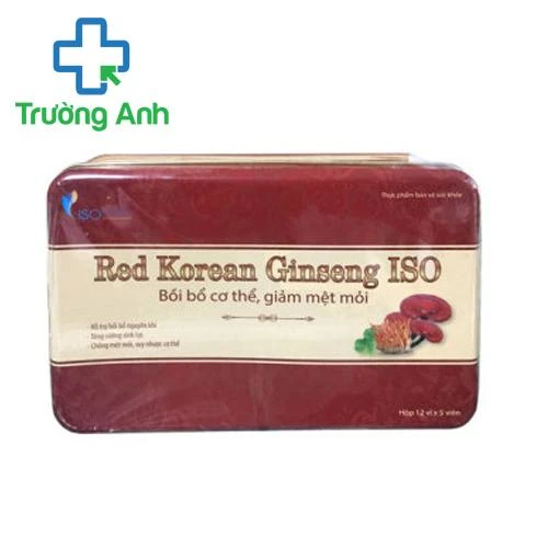 Red Korean Ginseng ISO - Giúp tăng cường sinh lực, bồi bổ nguyên khí