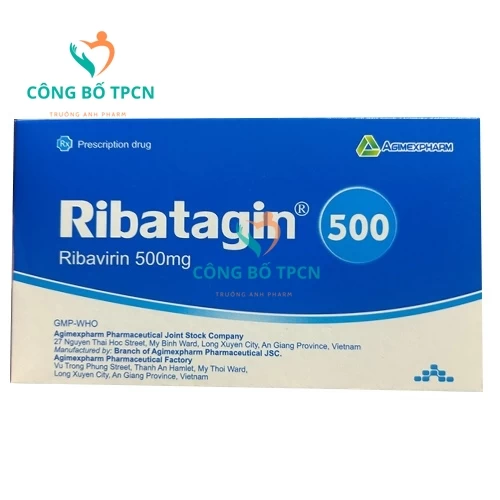 Ribatagin 500 Agimexpharm - Thuốc điều trị viêm gan C