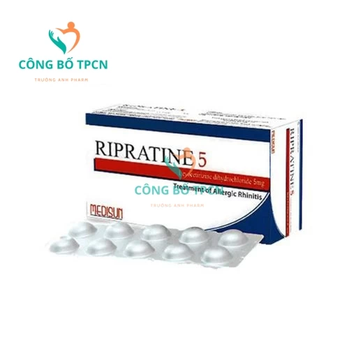 Ripratine 5mg Medisun - Thuốc điều trị viêm mũi dị ứng hiệu quả