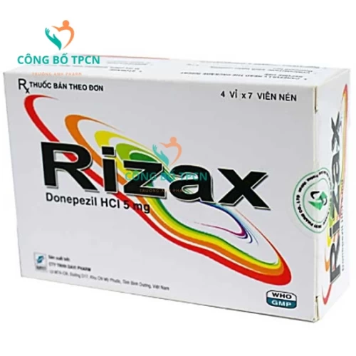 Rizax 5mg - Thuốc điều trị bệnh suy giảm trí nhớ của Davipharm