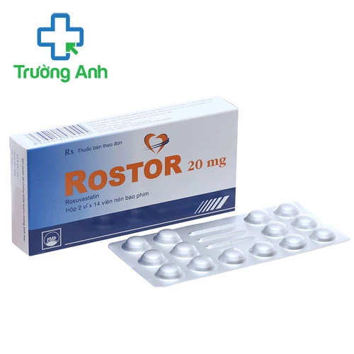 Rostor 20 Pymepharco - Thuốc điều trị tăng cholesterol máu hiệu quả