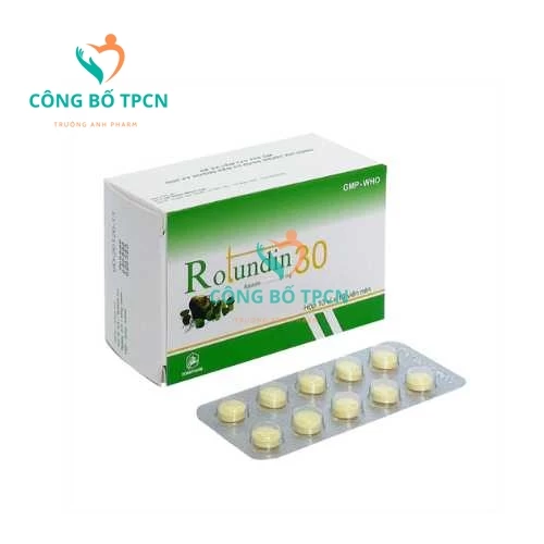 Rotundin 30mg Khapharco - Thuốc điều trị  mất ngủ hiệu quả