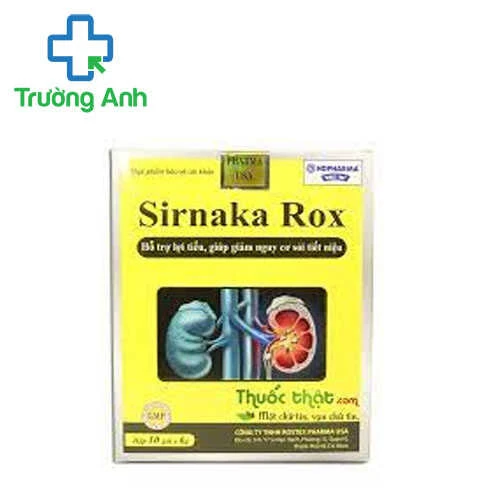 Sirnaka Rox - Hỗ trợ lợi tiểu, giúp giảm nguy cơ sỏi tiết niệu
