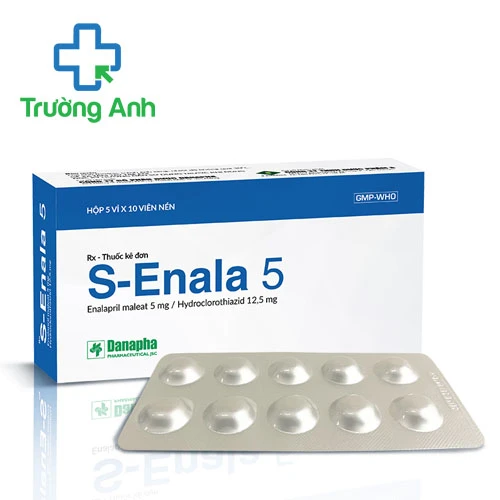 S-Enala 5 Danapha - Thuốc điều trị tăng huyết áp hiệu quả