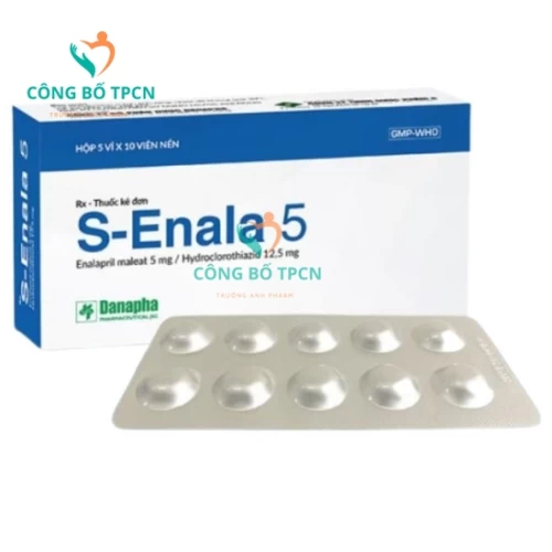 S-Enala 5 Danapha - Thuốc điều trị tăng huyết áp hiệu quả