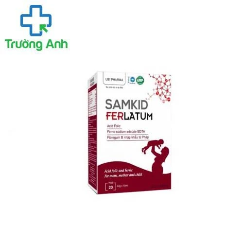 Samkid Ferlatum - Hỗ trợ giảm nguy cơ thiếu máu do thiếu Sắt