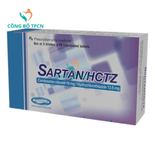 Sartan/HCTZ 16mg/12.5mg Savipharm - Thuốc điều trị tăng huyết áp