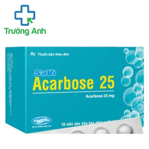 SaVi Acarbose 25 - Thuốc điều trị đái tháo đường tuýp 2 hiệu quả