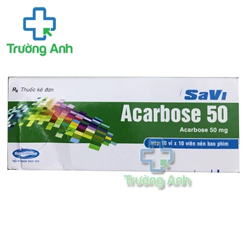 SaVi Acarbose 50 - Thuốc điều trị đái tháo đường