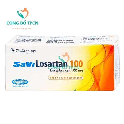 SaVi Losartan 100 - Thuốc điều trị tăng huyết áp hiệu quả