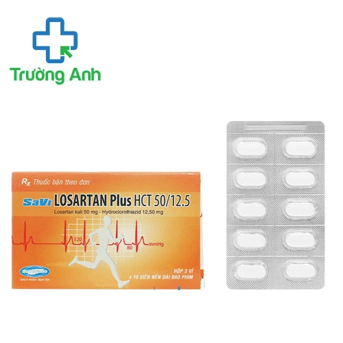 Savi Losartan plus HCT 50/12.5 - Thuốc điều trị tăng huyết áp hiệu quả