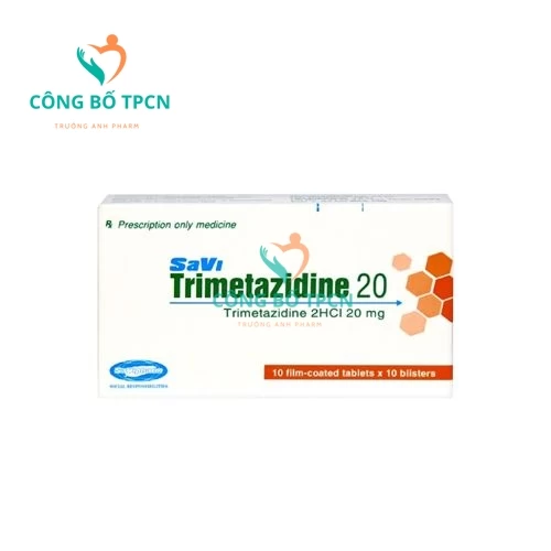 SaVi Trimetazidine 20 - Thuốc điều trị đau thắt ngực hiệu quả