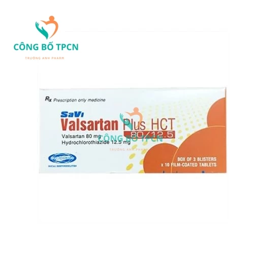 SaVi Valsartan Plus HCT 80/12.5 - Thuốc điều trị tăng huyết áp hiệu quả