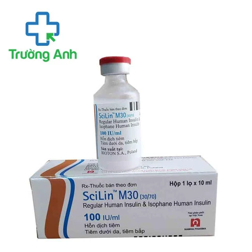 Scilin M30 (30/70) 100IU/ml - Thuốc điều trị bệnh đái tháo đường hiệu quả