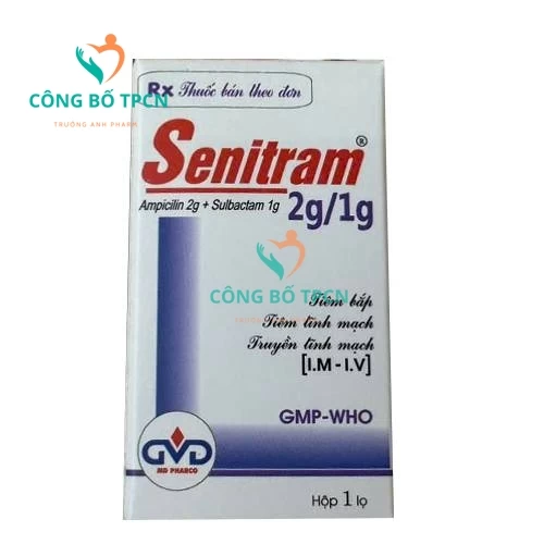 Senitram 2g/1g MD Pharco - Thuốc điều trị nhiễm khuẩn hiệu quả