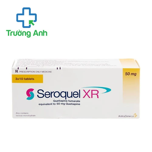Seroquel XR 50mg - Thuốc điều trị rối loạn lâu âu hiệu quả của Anh