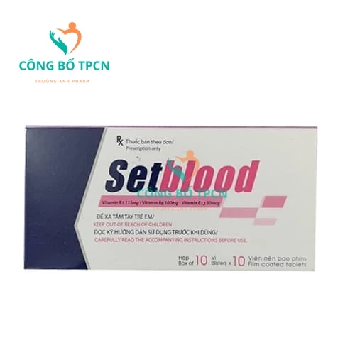 Setblood Hataphar - Thuốc điều trị thiếu vitamin nhóm B hiệu quả