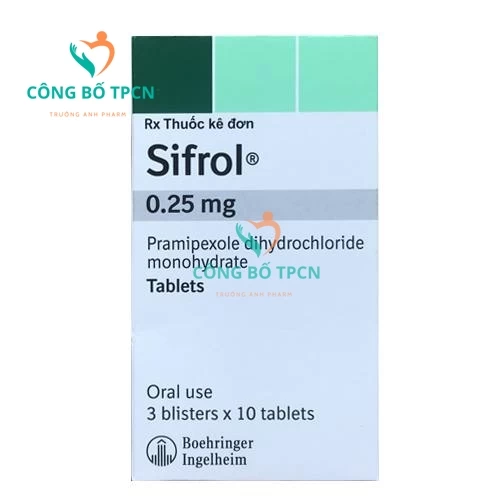 Sifrol 0.25mg - Thuốc điều trị triệu chứng của bệnh Parkinson