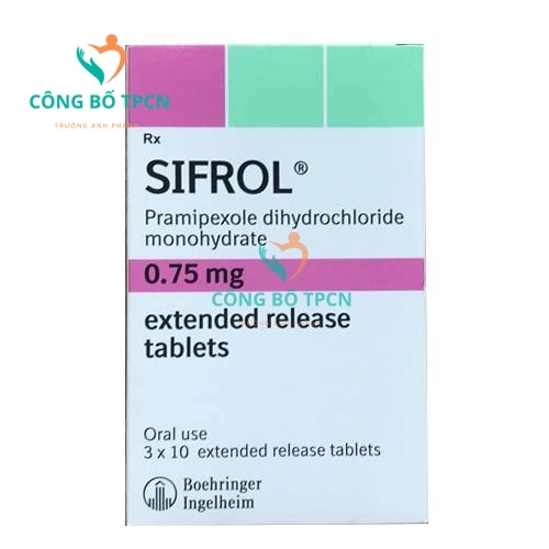 Sifrol 0.75mg - Thuốc điều trị điều trị triệu chứng Parkinson hiệu quả