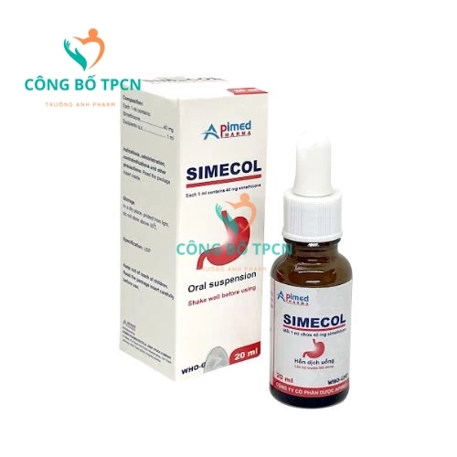 Simecol Apimed - Thuốc điều trị đầy hơi, trướng bụng hiệu quả của Apimed