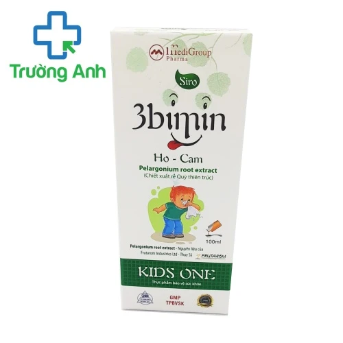 Siro 3bimin Ho-Cam Kids one - giúp bổ phổi, giảm ho hiệu quả