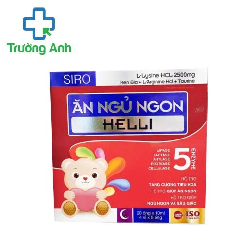 Siro ăn ngủ ngon Helli - Hỗ trợ tăng cường tiêu hóa