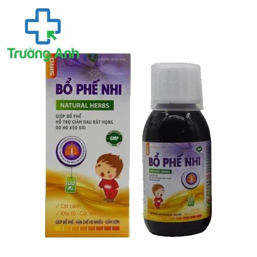 Siro Ho Bổ Phế Nhi - Bổ phế, giảm đờm, giảm đau rát cổ họng