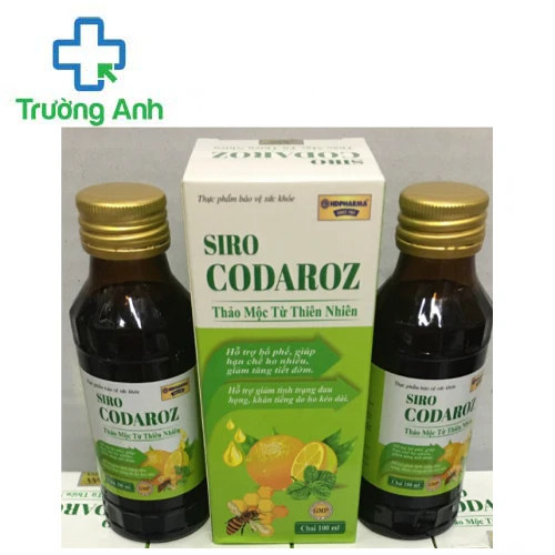 Siro Codaroz - Giúp bổ phế, giảm ho, làm ấm đường hô hấp
