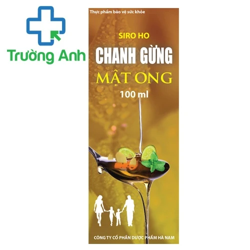 Siro ho Chanh gừng mật ong - Giúp giảm ho hiệu quả