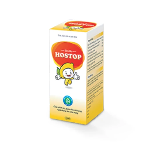 Siro Hostop - Hỗ trợ giúp giảm ho, đau rát họng hiệu quả