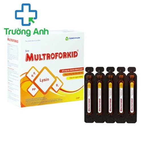 Siro Multroforkid (ống) - Giúp bổ sung vitamin nhóm B, lysin của Agimexpharm