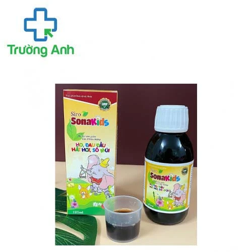 Siro Sona Kids' - Hỗ trợ làm giảm các triệu chứng ho, đau đầu