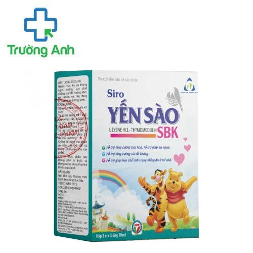 Siro Yến sào SBK - Hỗ trợ tăng cường tiêu hóa, giúp ăn ngon