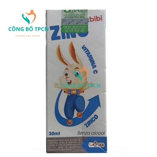 Smartbibi ZinC 30ml Gricar - Hỗ trợ bổ sung kẽm cho cơ thể