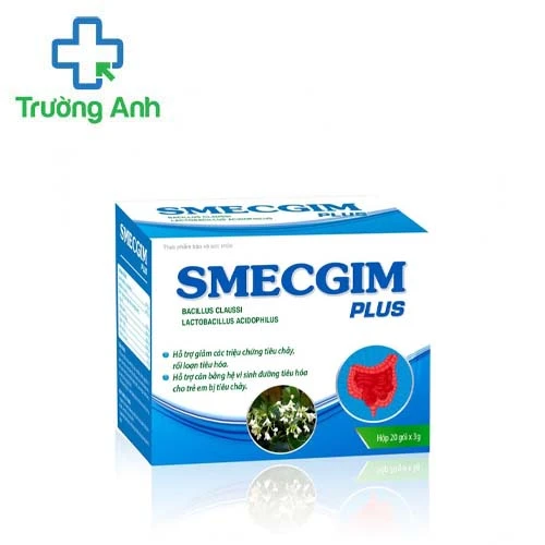 Smecgim Plus - Hỗ trợ giảm các triệu chứng tiêu chảy