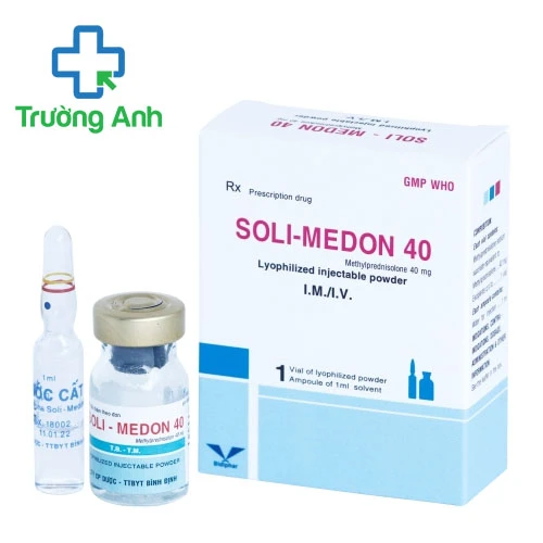 Soli-medon 40 Bidiphar - Thuốc chống viêm và suy giảm miễn dịch hiệu quả