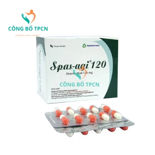 Spas-Agi 120 Agimexpharm - Thuốc chống co thắt cơ trơn hiệu quả