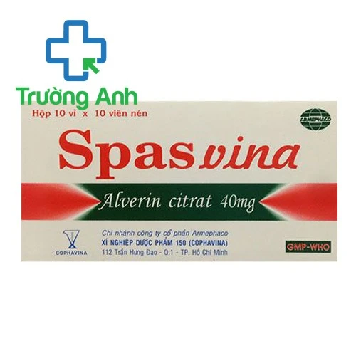 Spasvina 40mg Armephaco - Thuốc chống co thắt cơ trơn hiệu quả