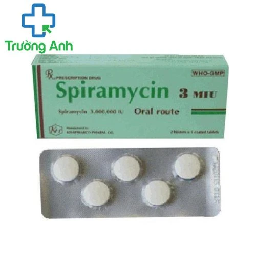 Spiramycin 3MIU Khapharco - Thuốc điều trị nhiễm khuẩn