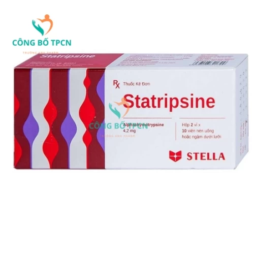 Statripsine - Thuốc điều trị phù nề sau chấn thương, phẫu thuật, bỏng