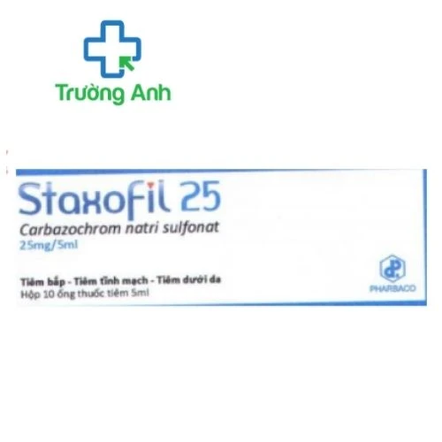 Staxofil 25 Pharbaco - Thuốc điều trị chảy máu hiệu quả