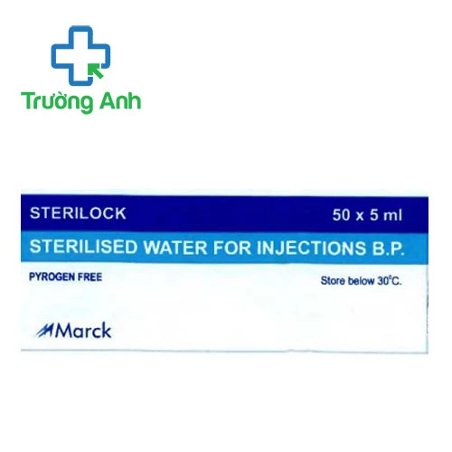 Dung môi pha tiêm Sterilised water for injection BP 5ml Marck
